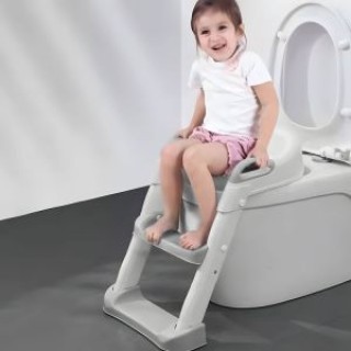 ECOTOYS Μειωτήρας τουαλέτας με Σκάλες και Σκαλοπάτι Γκρι PP8001-Grey ECOTOYS Μειωτήρας τουαλέτας με Σκάλες και Σκαλοπάτι Γκρι PP8001-Grey