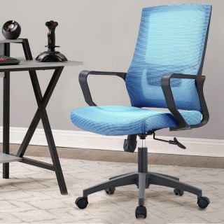 Shally Dogan  Μπλε Καρέκλα Γραφείου Πολυθρόνα Γραφείου Στούντιο Παι...