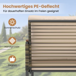 Costway Σετ Κήπου από Ρατάν με 2 Καρέκλες & Μαξιλάρια, Σκαμπό & Τρα... Costway Σετ Κήπου από Ρατάν με 2 Καρέκλες & Μαξιλάρια, Σκαμπό & Τρα...