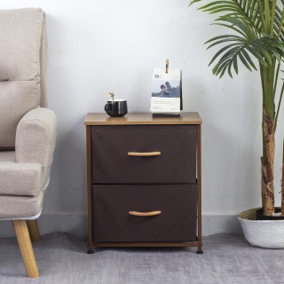 BAKAJI Συρταριέρα Κομοδίνο 2 Συρτάρια Ντουλάπι Ύφασμα 52 x 46Πx 3... BAKAJI Συρταριέρα Κομοδίνο 2 Συρτάρια Ντουλάπι Ύφασμα 52 x 46Πx 3...