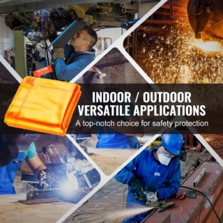 VEVOR Οθόνη Συγκόλλησης με Πλαίσιο, 6 x 8 3 Πάνελ, Κιτρινό, Μετακιν...