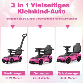 Costway Πολυλειτουργικό Αυτοκίνητο Ολίσθησης 3-σε-1 με Άδεια Masera...