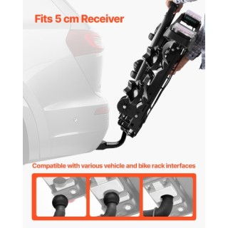 VEVOR Κάτοχος Ποδηλάτων για 2 Ποδήλατα με Κλείδωμα, Συμβατός με Υπο...