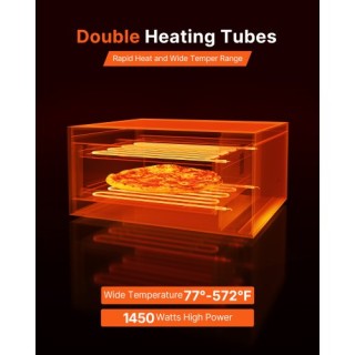 VEVOR Ηλεκτρικός Επιτραπέζιος Φούρνος Πίτσας 12 ιντσών, 1450W, Ρυθμ...