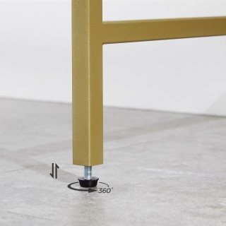 VASAGLE Πολυτελής Κονσόλα με Σκληρυμένο Γυαλί, Μεταλλικό Πλαίσιο, Δ... VASAGLE Πολυτελής Κονσόλα με Σκληρυμένο Γυαλί, Μεταλλικό Πλαίσιο, Δ...