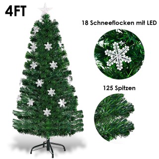 Costway Τεχνητό Χριστουγεννιάτικο Δέντρο με LED και Γυάλινες Ίνες 1... Costway Τεχνητό Χριστουγεννιάτικο Δέντρο με LED και Γυάλινες Ίνες 1...