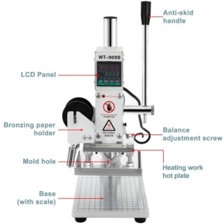 Μηχανή Θερμοτυπίας VEVOR 10x13cm για Δέρμα και Χαρτί TJJ10X13MKDDW... Μηχανή Θερμοτυπίας VEVOR 10x13cm για Δέρμα και Χαρτί TJJ10X13MKDDW...