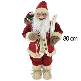 BAKAJI Άγαλμα Άγιου Βασίλη Κόκκινο Αγαλματίδιο 80εκ Ρούχα από Ύφασ... BAKAJI Άγαλμα Άγιου Βασίλη Κόκκινο Αγαλματίδιο 80εκ Ρούχα από Ύφασ...