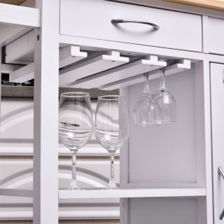 BAKAJI Ξύλινο Πολυλειτουργικό Τρόλεϊ Κουζίνας 88.5 x 40 x 86 cm 02... BAKAJI Ξύλινο Πολυλειτουργικό Τρόλεϊ Κουζίνας 88.5 x 40 x 86 cm 02...