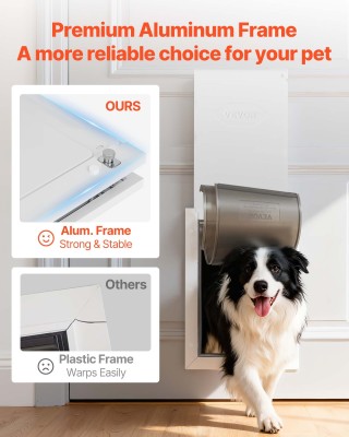 VEVOR Μεγάλη Πόρτα Κατοικιδίων με Διπλές Μαγνητικές Πτερύγες και Με...