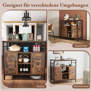 Costway Πολυλειτουργικός Μπουφές Αποθήκευσης με Ρυθμιζόμενα Ράφια κ... Costway Πολυλειτουργικός Μπουφές Αποθήκευσης με Ρυθμιζόμενα Ράφια κ...