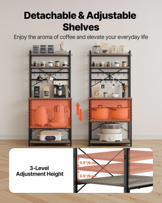 VEVOR Ράφι Κουζίνας με Στήριγμα Χ, 600 mm Πλάτος, 12 Γάντζοι, Διπλό...