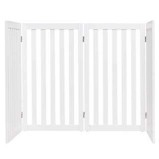 Costway Πτυσσόμενο Ξύλινο Πάνελ Προστασίας για Κατοικίδια 89cm - 4 ... Costway Πτυσσόμενο Ξύλινο Πάνελ Προστασίας για Κατοικίδια 89cm - 4 ...