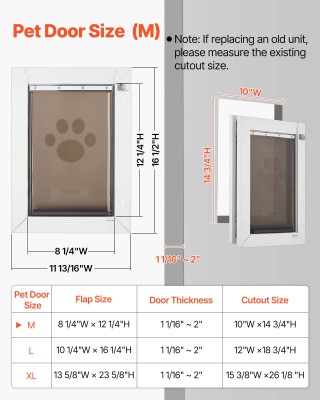 VEVOR Μεσαία Πόρτα Κατοικιδίων, Διπλές Μαγνητικές Πόρτες & Μεταλλικ...