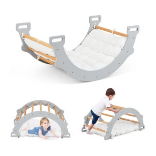 Costway Ξύλινη Αψίδα Αναρρίχησης με Μαξιλάρι για Ταλάντευση & Αναρρ... Costway Ξύλινη Αψίδα Αναρρίχησης με Μαξιλάρι για Ταλάντευση & Αναρρ...