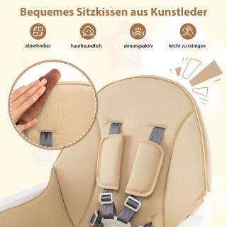 Costway  Πολυμορφική Καρέκλα 6-σε-1 για Βρέφη & Νήπια με Παιχνιδοτρ...