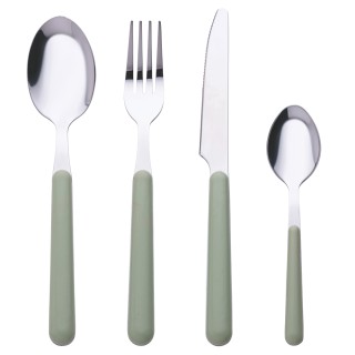 Galileo Σετ 24 μαχαιροπίρουνα από ανοξείδωτο χάλυβα με λαβή στο χρώ...