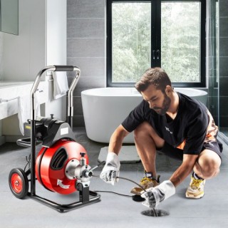 VEVOR 23μ x 9.5χιλ Καθαριστής Αποχέτευσης για Σωλήνες 32-100χιλ, Φο... VEVOR 23μ x 9.5χιλ Καθαριστής Αποχέτευσης για Σωλήνες 32-100χιλ, Φο...