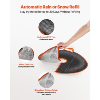 VEVOR Τσάντες Ποτίσματος Δέντρων 10 Γαλονιών (4 Τεμάχια) HSJSD10GAL...