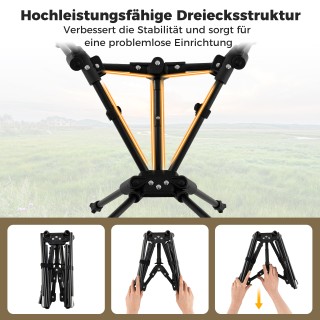 Costway Υπερελαφριά Αναδιπλούμενη Καρέκλα Κάμπινγκ με Πλευρική Θήκη...