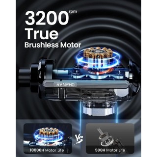 Renpho  Πιστόλι Μασάζ με Λειτουργία Hot & Cold & Αθόρυβο Μοτέρ Brus...