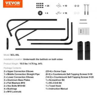 VEVOR Ανυψωτήρας Καλύμματος Υδρομασάζ, Ρυθμιζόμενος για Ορθογώνιες ... VEVOR Ανυψωτήρας Καλύμματος Υδρομασάζ, Ρυθμιζόμενος για Ορθογώνιες ...