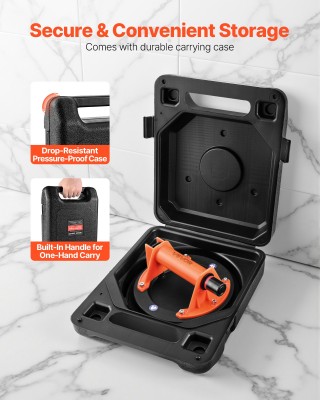 VEVOR Κύπελλο Αναρρόφησης 203mm με Χειρολαβή ABS, Μέγιστη Ανυψωτική...