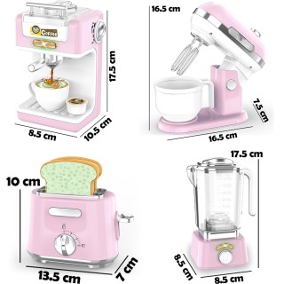 BAKAJI Ροζ Κουζινικά Παιχνίδια: Μίξερ, Καφετιέρα, Φρυγανιέρα, Μπλέν... BAKAJI Ροζ Κουζινικά Παιχνίδια: Μίξερ, Καφετιέρα, Φρυγανιέρα, Μπλέν...