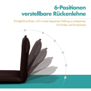 Costway Καθιστικό Δαπέδου με 6-θέσια Ρυθμιζόμενη Πλάτη για Διαλογισ... Costway Καθιστικό Δαπέδου με 6-θέσια Ρυθμιζόμενη Πλάτη για Διαλογισ...