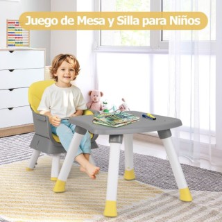 Costway Πολυλειτουργική Καρέκλα Μωρού 6-σε-1 Κίτρινη AD10027YE