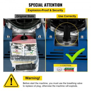 VEVOR  Συμπιεστής Υψηλής Πίεσης 4500PSI/30MPA/300BAR, 1800W 220V, Α...