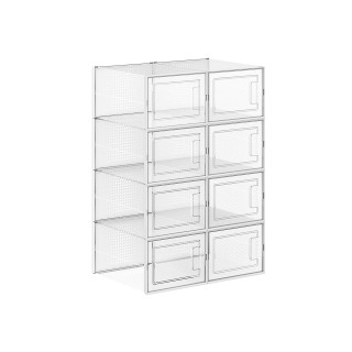 SONGMICS Σετ 8 τμχ Πλαστικά Κουτιά Αποθήκευσης Παπουτσιών Αναδιπλο... SONGMICS Σετ 8 τμχ Πλαστικά Κουτιά Αποθήκευσης Παπουτσιών Αναδιπλο...