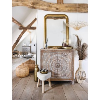 Atmosphera Επιτοίχιος Καθρέφτης με Ανάγλυφο Σχέδιο σε Χρυσό Χρώμα 1... Atmosphera Επιτοίχιος Καθρέφτης με Ανάγλυφο Σχέδιο σε Χρυσό Χρώμα 1...