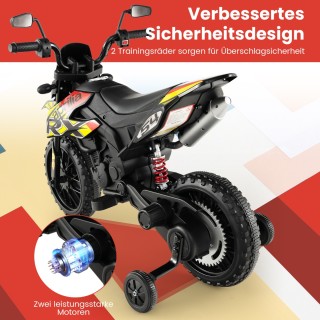 Costway Παιδική Ηλεκτρική Μοτοσυκλέτα 12V με Βοηθητικές Ρόδες April...