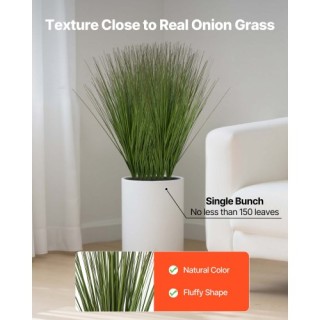 VEVOR Τεχνητό Φυτό Γρασίδι 686mm, Faux Onion Grass, 8 Τεμάχια, Διάσ...