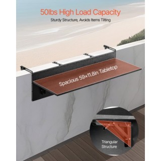 VEVOR Πτυσσόμενο Τραπέζι Μπαλκονιού 12 x 48 ιν. FXGZMZ12INCHJ4NJOV0 VEVOR Πτυσσόμενο Τραπέζι Μπαλκονιού 12 x 48 ιν. FXGZMZ12INCHJ4NJOV0