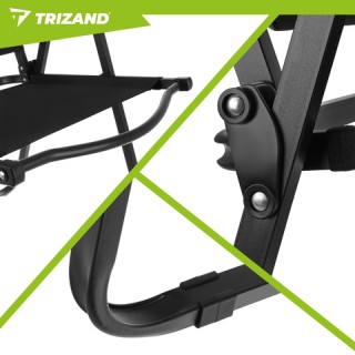 Trizand Πτυσσόμενη Καρέκλα Κήπου και Camping Μαύρη 75,5 x 58,5 x 53...