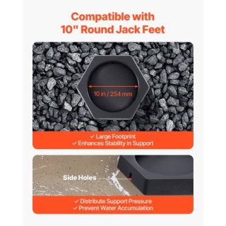 VEVOR Μαξιλάρια Στάθμευσης Τροχόσπιτου 5000lbs 4τμχ για 10 Στρογγυλ... VEVOR Μαξιλάρια Στάθμευσης Τροχόσπιτου 5000lbs 4τμχ για 10 Στρογγυλ...