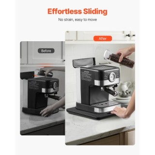 VEVOR Μαύρος Συρόμενος Δίσκος 10.5 x 13 ιντσών για Καφετιέρα CFSBHK...