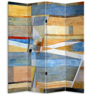 BAKAJI Παραβάν Διαχωριστικό 4 Πάνελ Εκτύπωση Μπρος Πίσω Αφηρημένος... BAKAJI Παραβάν Διαχωριστικό 4 Πάνελ Εκτύπωση Μπρος Πίσω Αφηρημένος...