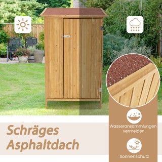 Costway Ξύλινη Αποθήκη Κήπου με Ασφαλτική Στέγη και Κλείδωμα - 3 Ρ... Costway Ξύλινη Αποθήκη Κήπου με Ασφαλτική Στέγη και Κλείδωμα - 3 Ρ...