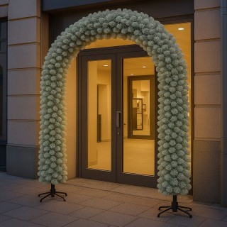 BAKAJI Χριστουγεννιάτικη Καμάρα με Χιόνι 200x240 cm με 1166 Πυκνά Κ...