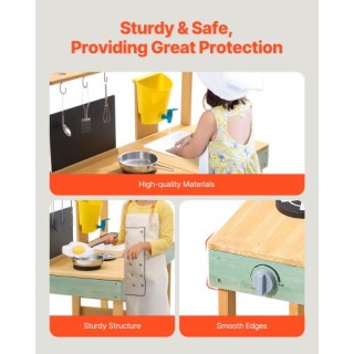 VEVOR Ξύλινη Εξωτερική Κουζίνα Παιχνιδιού για Παιδιά της VEVOR NJCF...