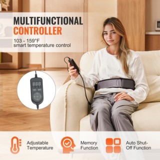 VEVOR  Θερμαντικό Υπόστρωμα Υπέρυθρης Ακτινοβολίας με 10 Φυσικούς Λ...