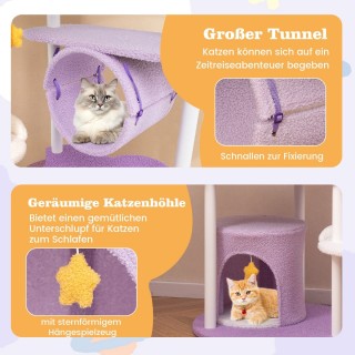 Costway Γλυκός Πύργος Γάτας με Ουράνια Στοιχεία και Σταθερή Κατασκε...