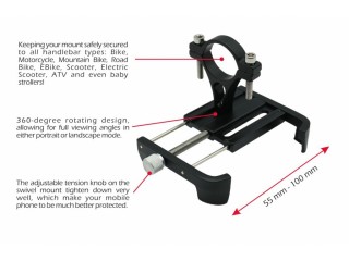 SWISSTEN Βάση Κινητού BM1 για Ποδήλατο και Μοτοσικλέτα 8595217478183