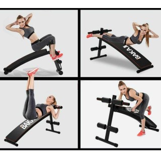BAKAJI Πτυσσόμενος ρυθμιζόμενος πάγκος προπόνησης κοιλιακών ασκήσε... BAKAJI Πτυσσόμενος ρυθμιζόμενος πάγκος προπόνησης κοιλιακών ασκήσε...