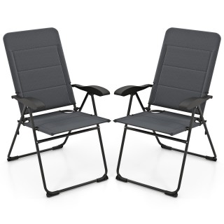 Costway Σετ 2 Πτυσσόμενες Καρέκλες Μπαλκονιού με Ρυθμιζόμενη Πλάτη... Costway Σετ 2 Πτυσσόμενες Καρέκλες Μπαλκονιού με Ρυθμιζόμενη Πλάτη...