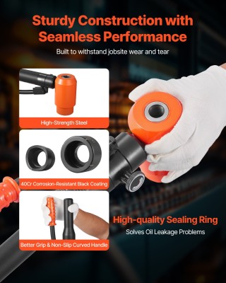 VEVOR Σετ Υδραυλικών Διατρητικών Εργαλείων 147.1 kN με 10 Διέτες (1... VEVOR Σετ Υδραυλικών Διατρητικών Εργαλείων 147.1 kN με 10 Διέτες (1...