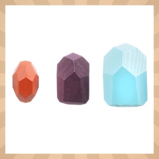 Kruzzel Σετ 16 Πολύχρωμα Ξύλινα Τούβλακια για Ανάπτυξη δεξιοτήτων 2...